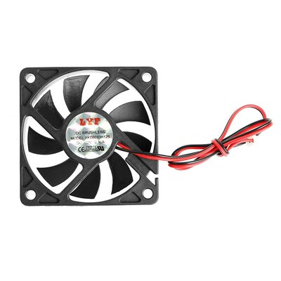 DC 12V 2-Pin 60x60x10mm PC Computer CPU System Sleeve-Bearin