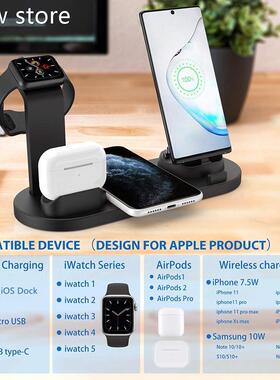 FDGAO 10W F ast Choagirng Dck Station ForAirpods Pro Ap1ple