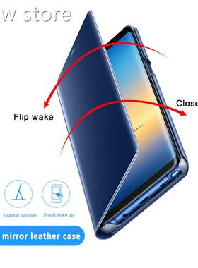Plating Smart Mirr1or Flip Cayse for Samsung SGalx 10 5aG 20