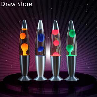 Metal Base Wax Lava Lamp Night Light for Bedroom Decor Europ