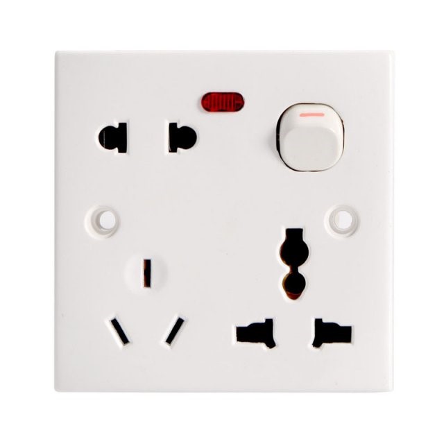 AC Power Universal Hole Wall Socket Charger Plug Receptacle