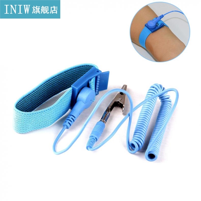 Anti Static ESD Wrist Strap Elastic Band with Clip for Sensi