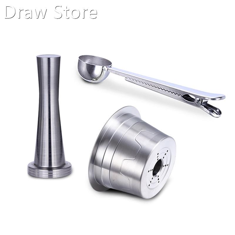 3Pcs Reusable Coffee Capsule Filter Cup Baskets 适用于 Veris