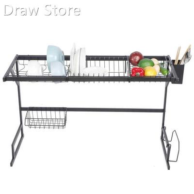 Stainless Steel Dish Draining Rack Drying Holder Kitchen Sin