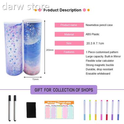 ByGir ls Teenag1pe Peoncil Case Stand U Tranparent Statione