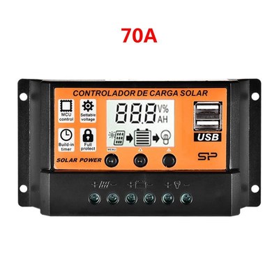 MPPT 10A/20A/30A/40A/50A/60A/70A/80A/90A/100A Auto LCD Scree