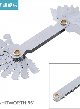 20pcs/set Imperial Stainless Steel Thread Gauge 55 Degree Sc