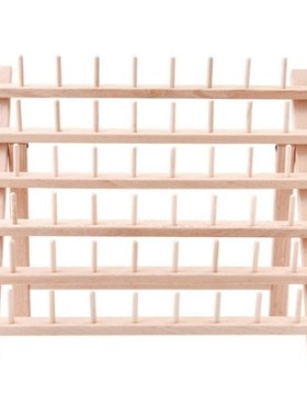 2022 New Foldable Wood Thread Stand Rack Organizer Wall Moun