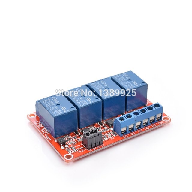 5pcs/lot 5V 4 Channel Relay Module with Opto Isolation Suppo