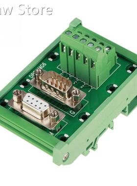 DB9-MG6 DIN Rail Mount Interface Module Male / Female Connec