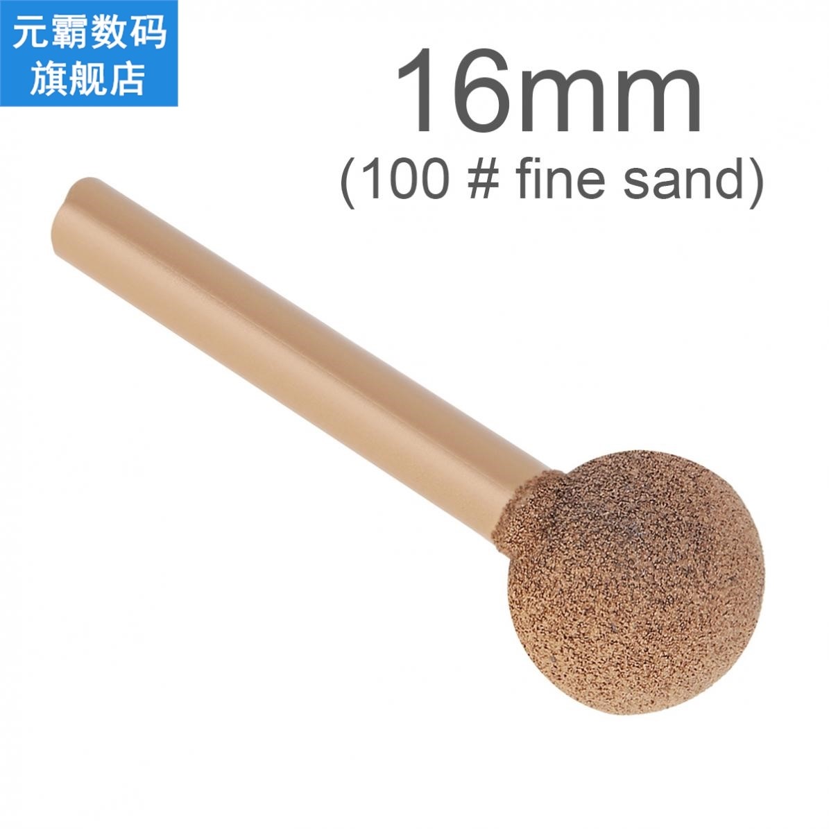 1pcs 6 Handle Brazed Diamond Grinding Head 16mm 100# Fine Sa