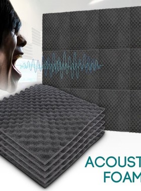 10pcs 50x50x1.5cm Soundproofing Acoustic Foam Treatment Soun