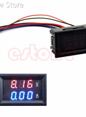 DC 100V 10A Voltmeter Ammeter LED Amp Dual Digital Volt Met