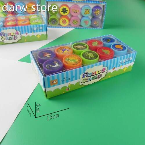 10pcs Kidrsr Catoon Stap Chmildren Custo1m Plastic Rubbe Sel