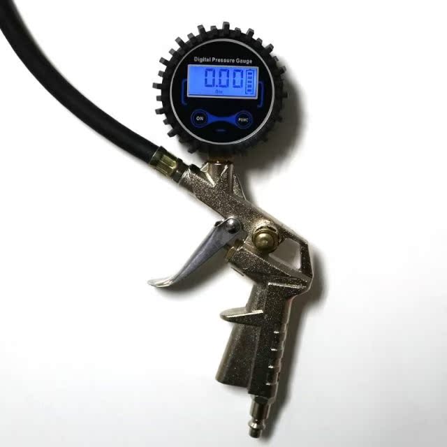 Digital Tire Inflator with Pressure Gauge , Hose and Chuck C