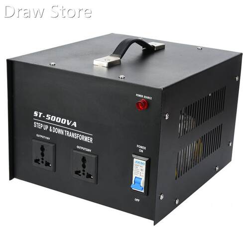 5000W Voltage Converter 110V to 220V Power Trans适用于mer Bu