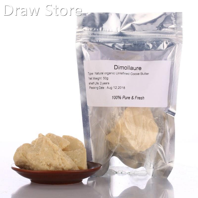 Dimollaure Unrefined Cocoa Butter Raw 50g 200g Pure Cocoa B