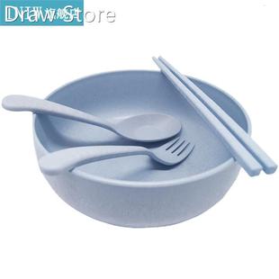 Tableware Set Round Soup Bowl Wheat Straw Noodle Ric