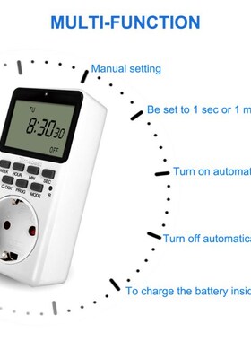 220V AC EU Digital LCD Power Meter Wattmeter Socket Wattage