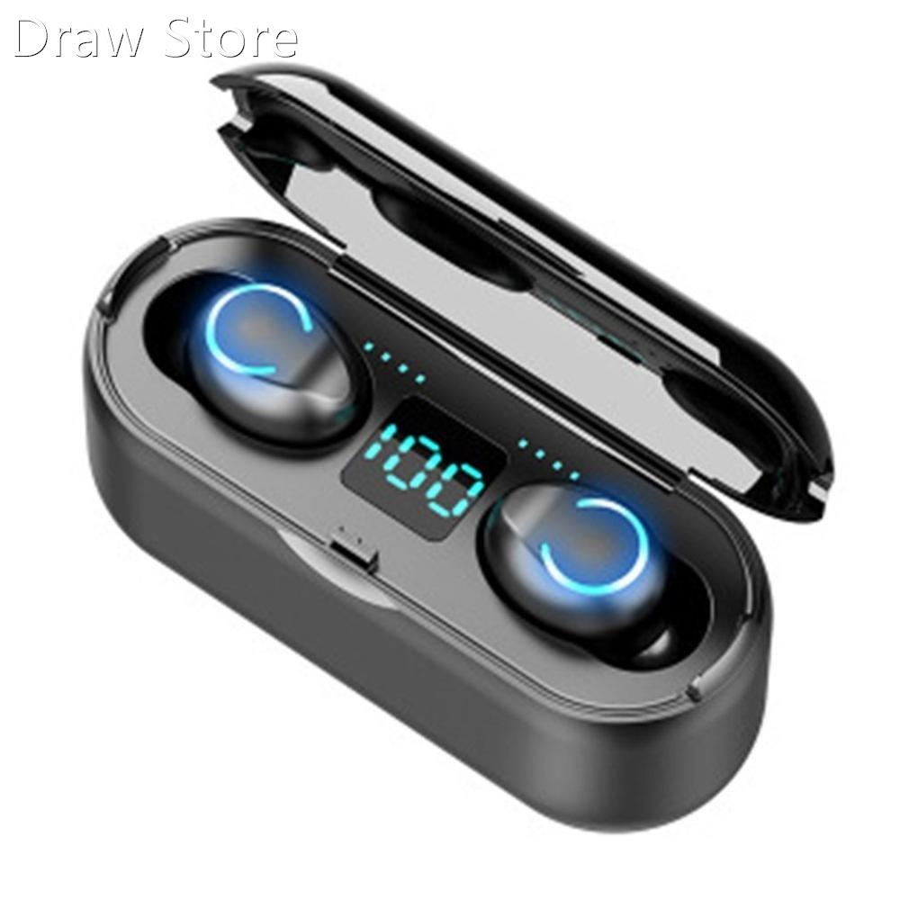 F9 8 Wireless Headphones Bluetooth Earphone 5.0 Touch Contr