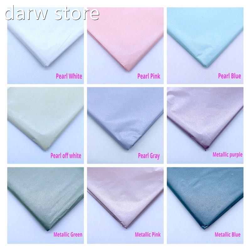 15*r66cm Met0allic Colora nd Peal Color 10 Sheets Tissue Pap