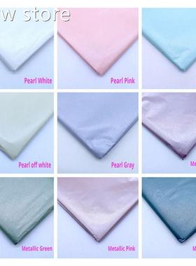15*r66cm Met0allic Colora nd Peal Color 10 Sheets Tissue Pap