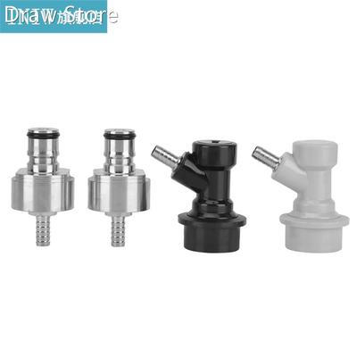 2Pcs Durable Stainless Steel Carbonation Cap With 2Pcs Barb