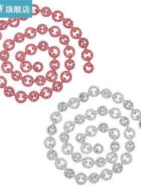 1 Yard Crystal Chain Ring Linked Claw Chain Decoration Acces