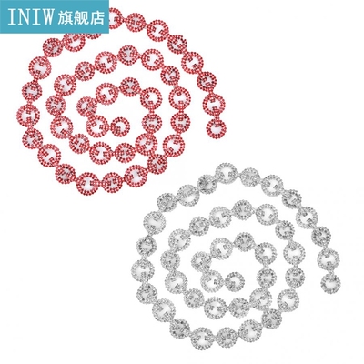 1 Yard Crystal Chain Ring Linked Claw Chain Decoration Acces