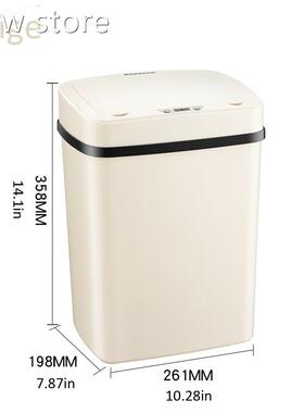 TouchessTrash Can Aoutm1atic Sensor Dustbinl Batter y ABS Pl