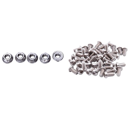 75 Pcs Accessories: 50 Pcs M6X12mm Hex Socket Button Head Sc