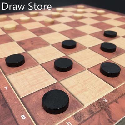 New Design 3 in 1 Wooden Chess Backgammon Checkers Travel C