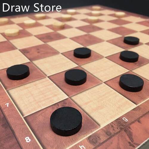 New Design 3 in 1 Wooden Chess Backgammon Checkers Travel C