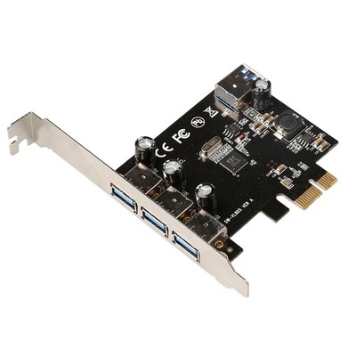 4 Ports USB3.0 Expansion Card PCI Express 2.0 Adapter Card D
