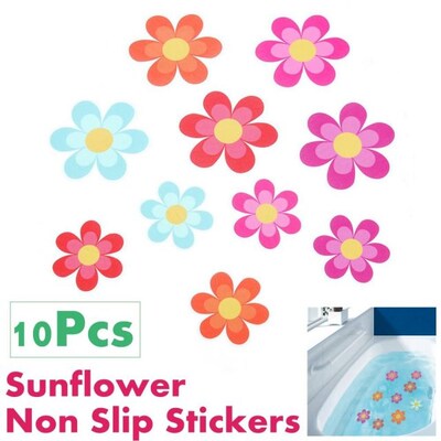 10pcs Anti Slip Bathtub Stickers Non Slip Bathtub Mat Colorf