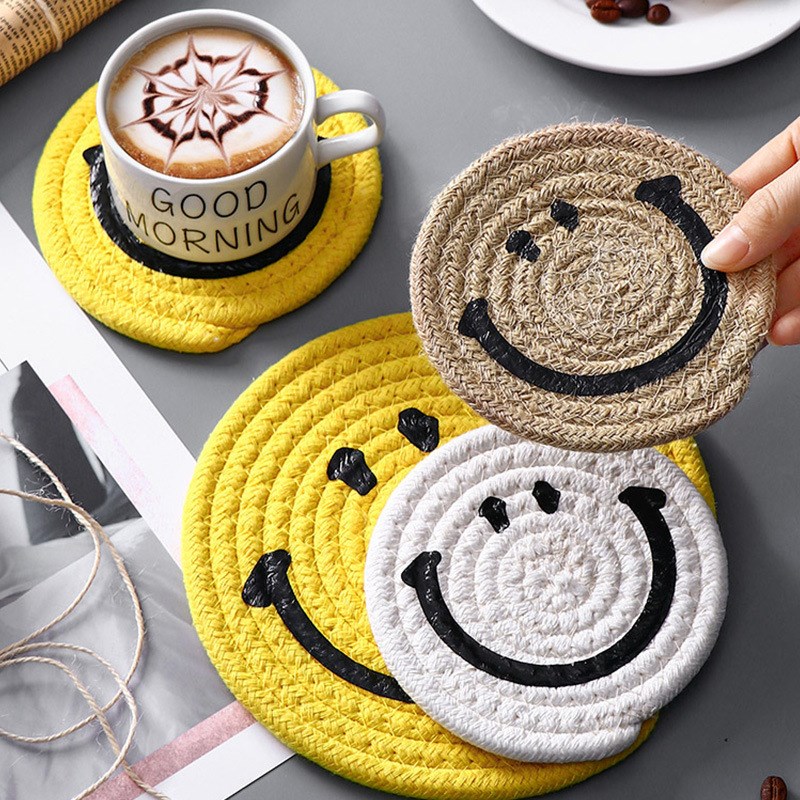 New Handmade Weave Non-slip Placemat Coaster Hull For Table