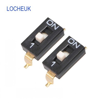 5pcs Black  SMT SMD DIP Toggle Switch 1-8 Positions 2.54mm P