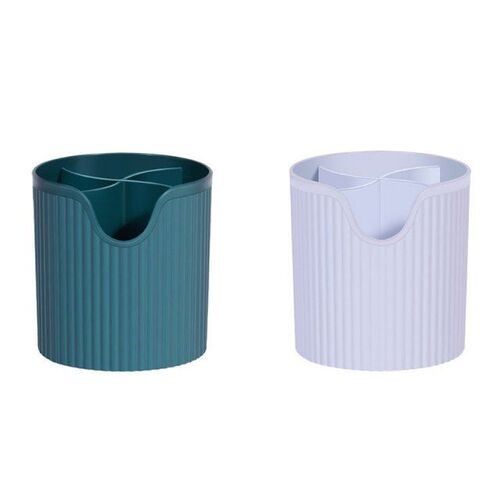 4 Cells Storage Box Kitchen Barrel Cutlery Organizer Contain