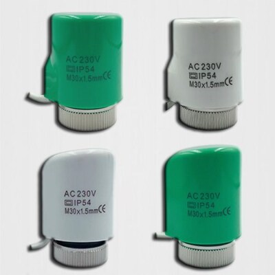 230V NO NC electric thermal actuator valve head for thermost