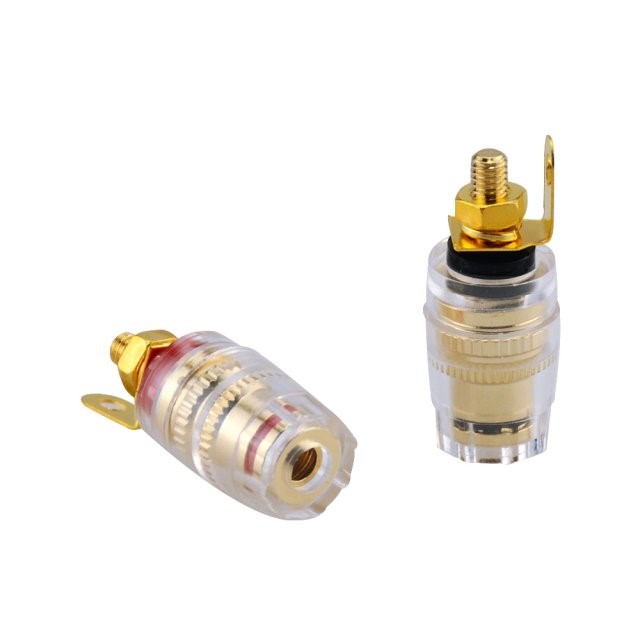 2PCS M4*33 Banana Connector 4mm Thread Amplifier Speaker Spa