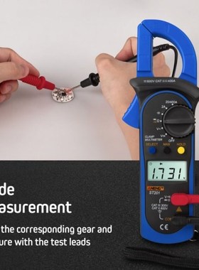 Digital Clamp Multimeter ST-201 True RMS LCD Multifuction Oh