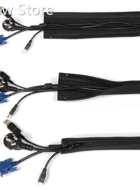 DIY Neoprene Cable Management Sleeve Zipper Wrap Wire Hider