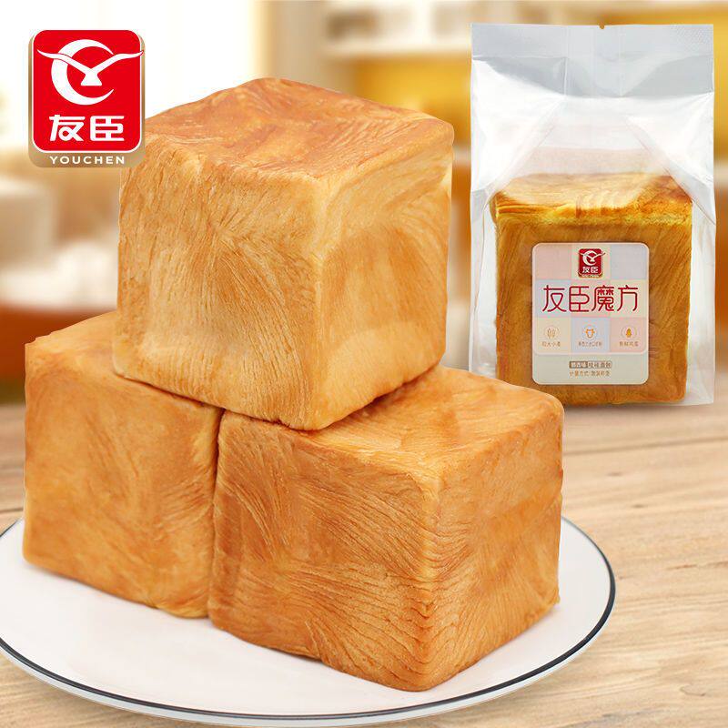 友臣手撕吐司整箱魔方面包充饥早餐糕点心休闲零食小吃代餐饱腹