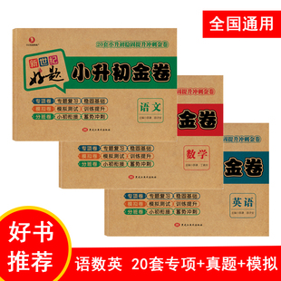 新世纪好题小升初金卷语文数学英语小升初分班考试卷子模拟卷真题卷押题卷预测卷人教版 六年级下册卷子小升初总复习练习册全国通用