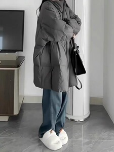 冬季爆款羽绒棉服女2024新款气质高级韩系学生外套中长款加厚棉袄