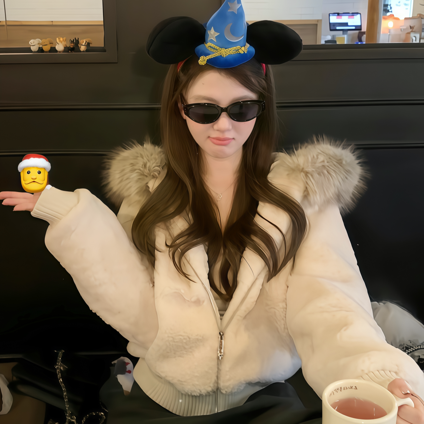 韩系宽松毛绒短款棉服女2026冬季新款小个子棉衣羊羔毛棉袄厚外套