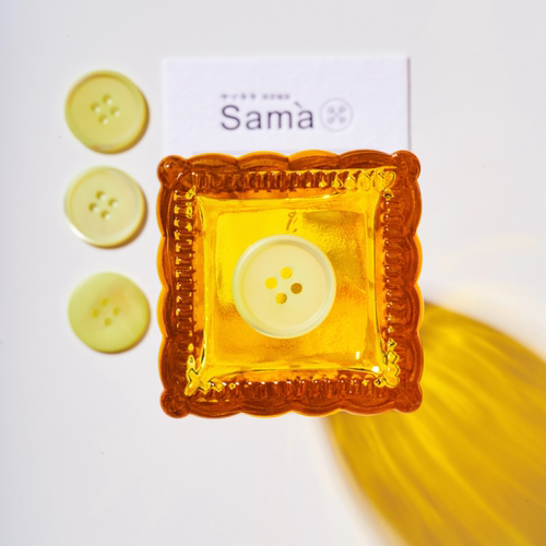 SAMA 柠檬主义 细圆微内倒薄款质感简约半亮光休闲西装毛衫扣