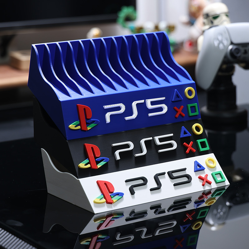 ps5卡带收纳PS5游戏碟收纳架光盘置物盒游戏配件桌面展示柜多功能