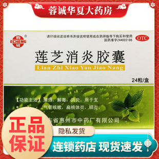 鹅城 莲芝消炎胶囊24粒清热解毒消炎支气管咳嗽扁桃体炎咽炎正品