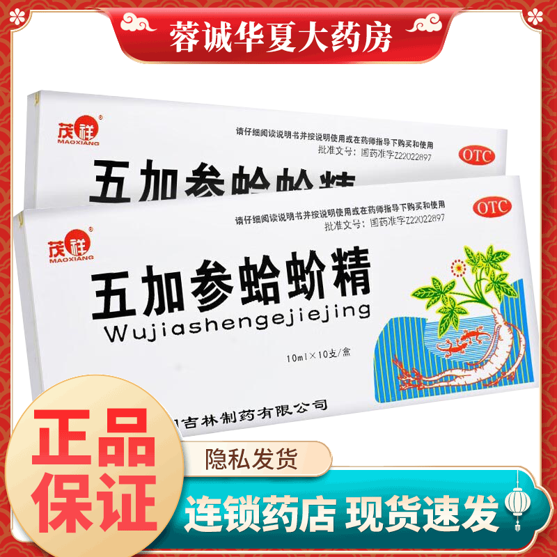 【茂祥】五加参蛤蚧精10ml*10支/盒